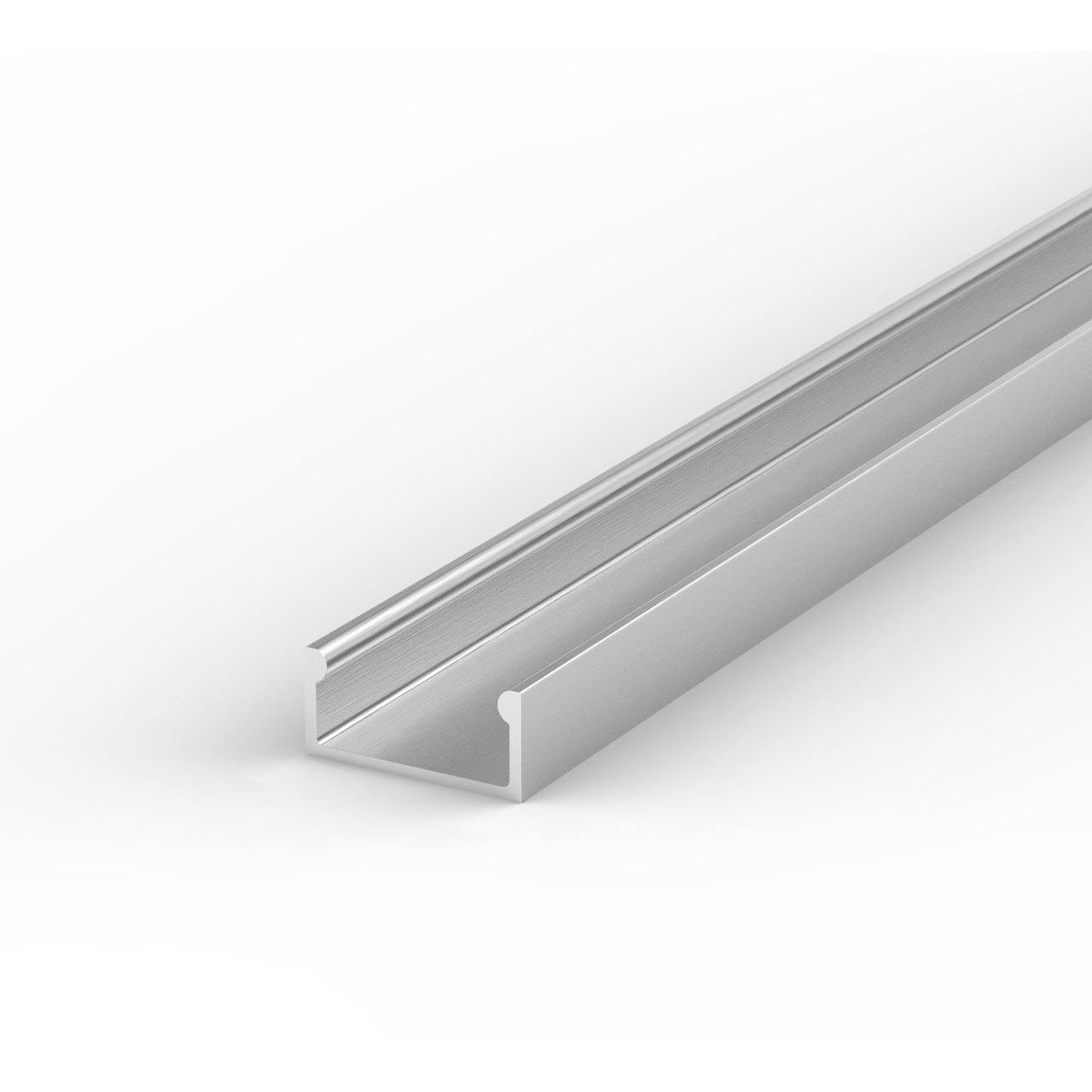 1-m-Aluminiumprofil P4-1 fr LED-Streifen bis 12 mm Breite- mit matter Abdeckung- inkl- Endkappen unter Beleuchtung