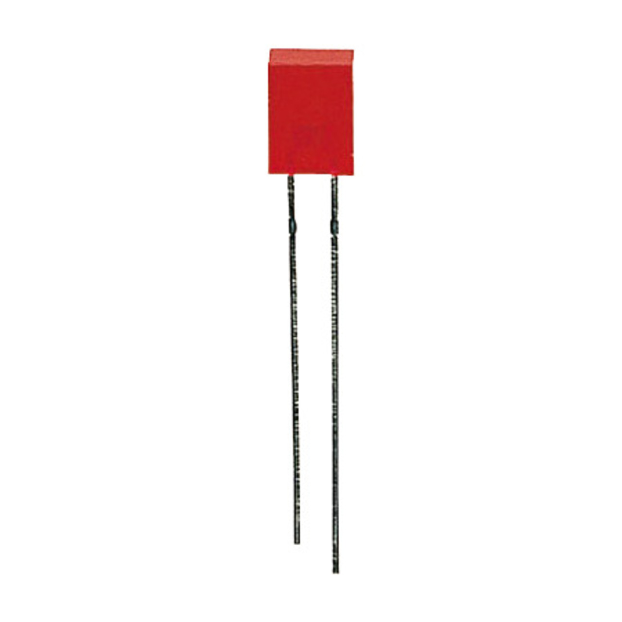 10x LED Rechteck 2 x 5 mm- Rot