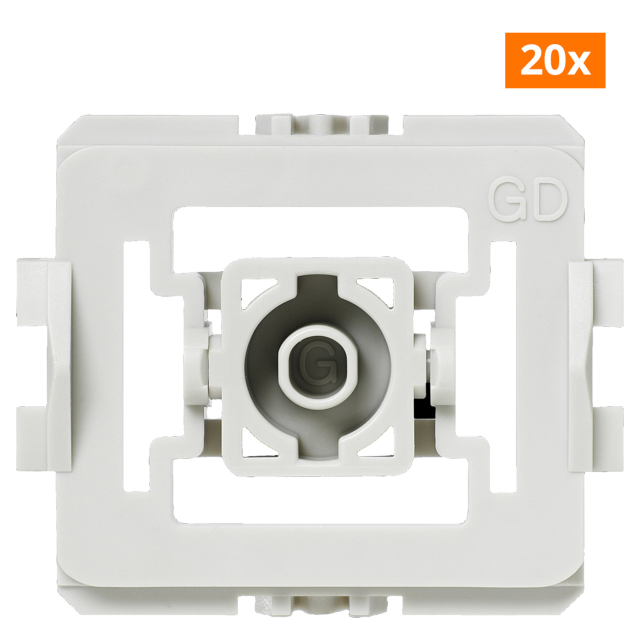 20er-Set Installationsadapter fr Gira Standard Schalter- fr Smart Home - Hausautomation