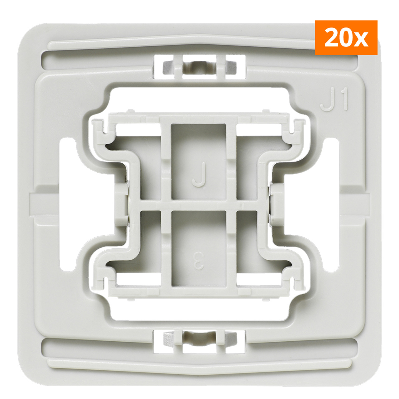 20er-Set Installationsadapter fr Jung-Schalter- J1- fr Smart Home - Hausautomation