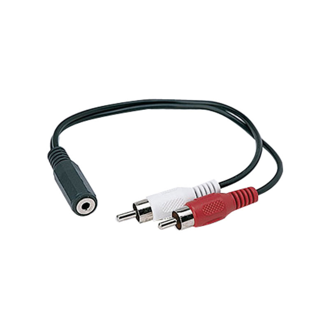 Adapterkabel Klinke-Cinch- 0-2 m (2 x Cinch-Stecker auf Klinkenkupplung- stereo)