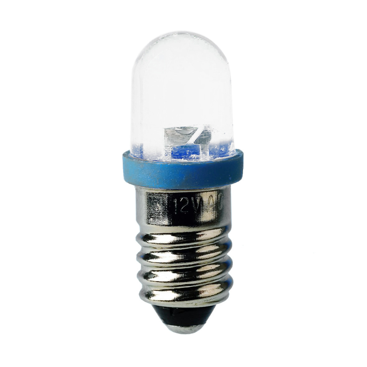 Barthelme LED-Lampe E10 mit Brckengleichrichter- 10 x 28 mm- 230 V- blau