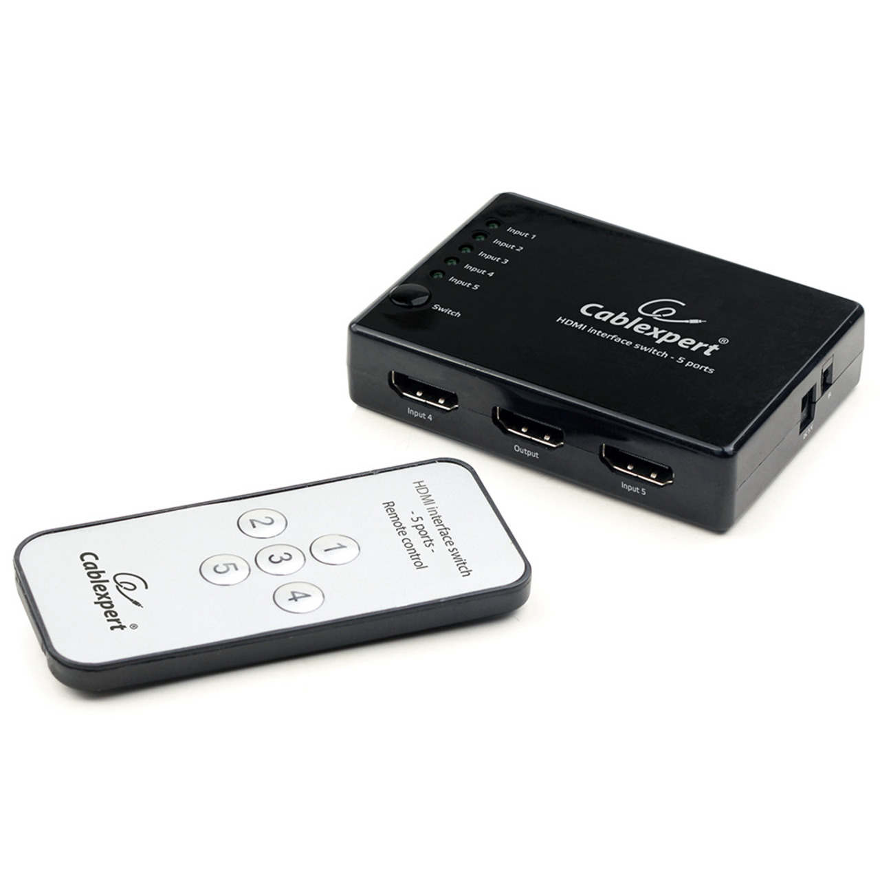 Cablexpert 5-Port HDMI-Switch DSW-HDMI-53- mit Fernbedienung- bis 4K (2160p)