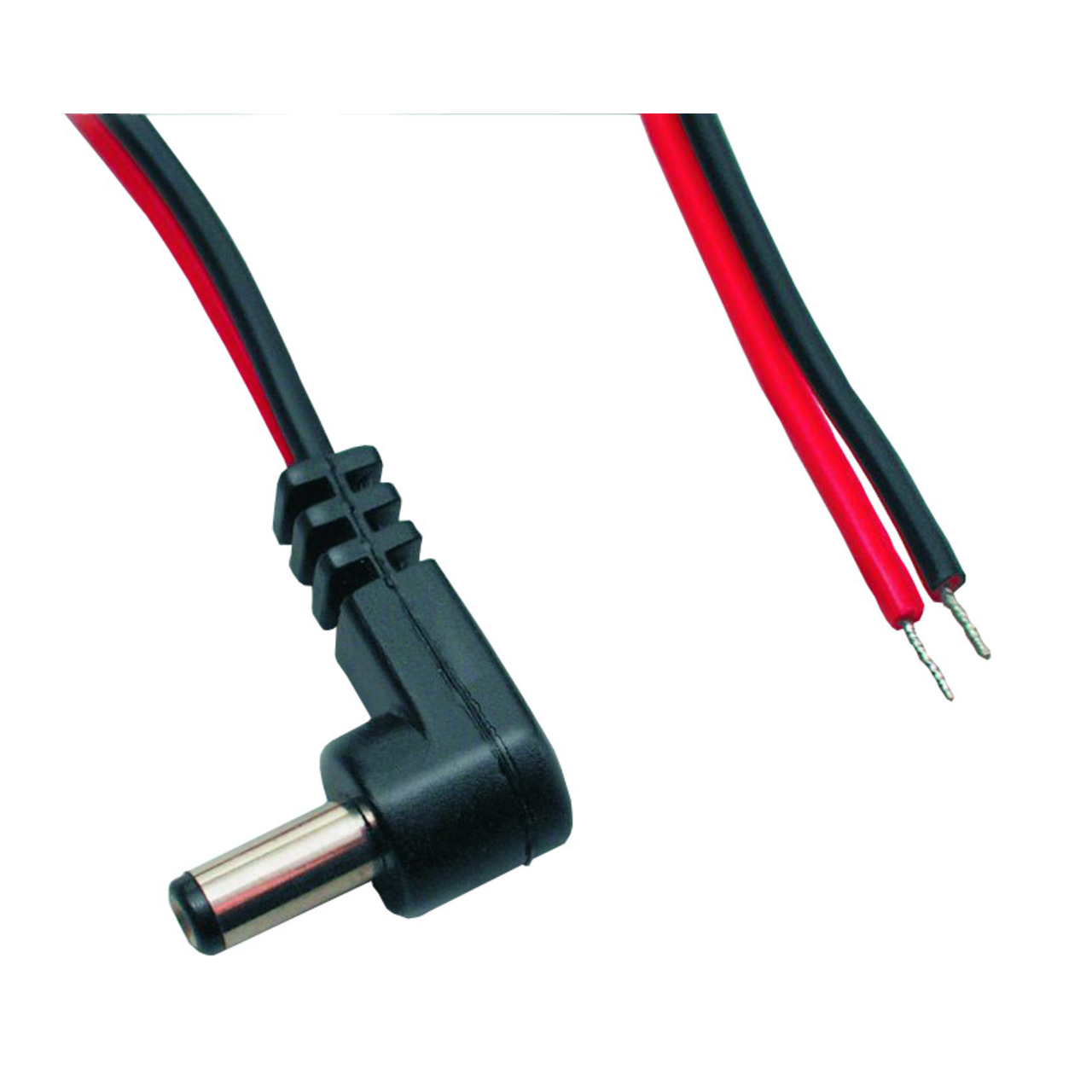 DC-Kabel 2 x 0-4 mm- mit DC-Winkelhohlstecker 2-5-5-5-9-5mm- 2 m- rot-schwarz