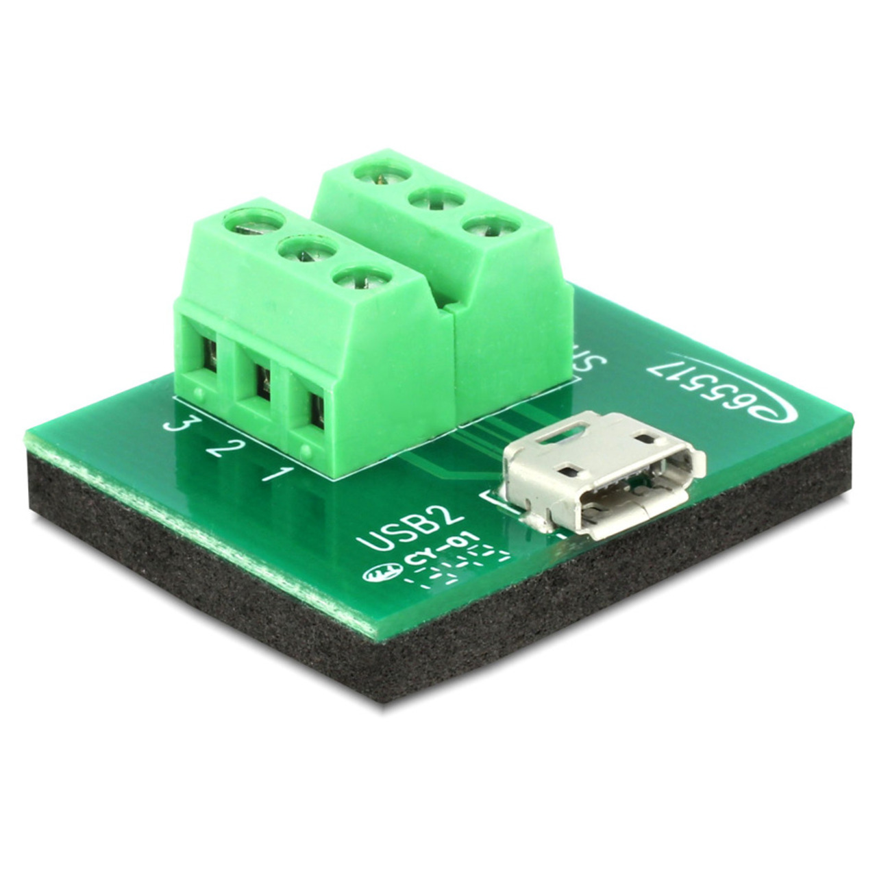Delock Adapter Terminalblock - Micro USB Typ B Buchse unter Komponenten