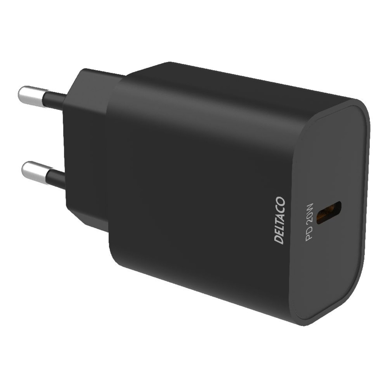 Deltaco USB-C-Schnell-Ladegert USBC-AC143- 20 W mit Power Delivery