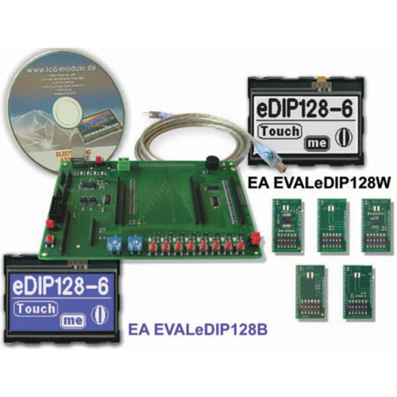 Electronic Assembly Starterkit mit Grafik-LCD EA EVALeDIP128B 128x64 Pixel