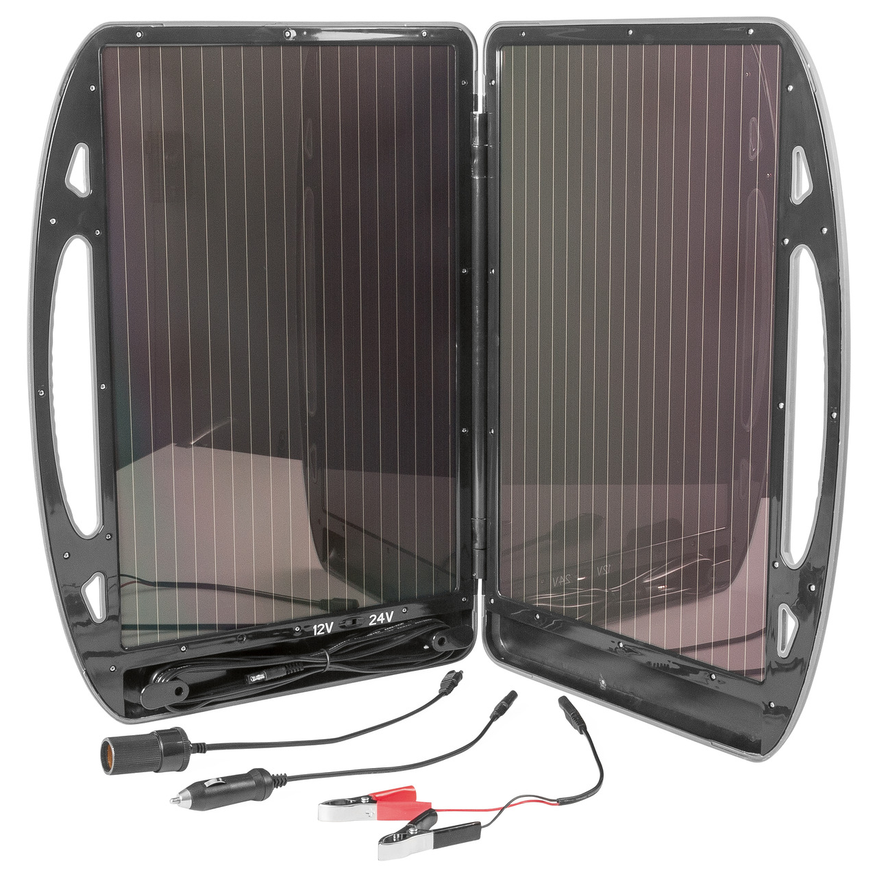 ELV Mobiler Solar-Lader- 12-24V- 13 W unter Stromversorgung