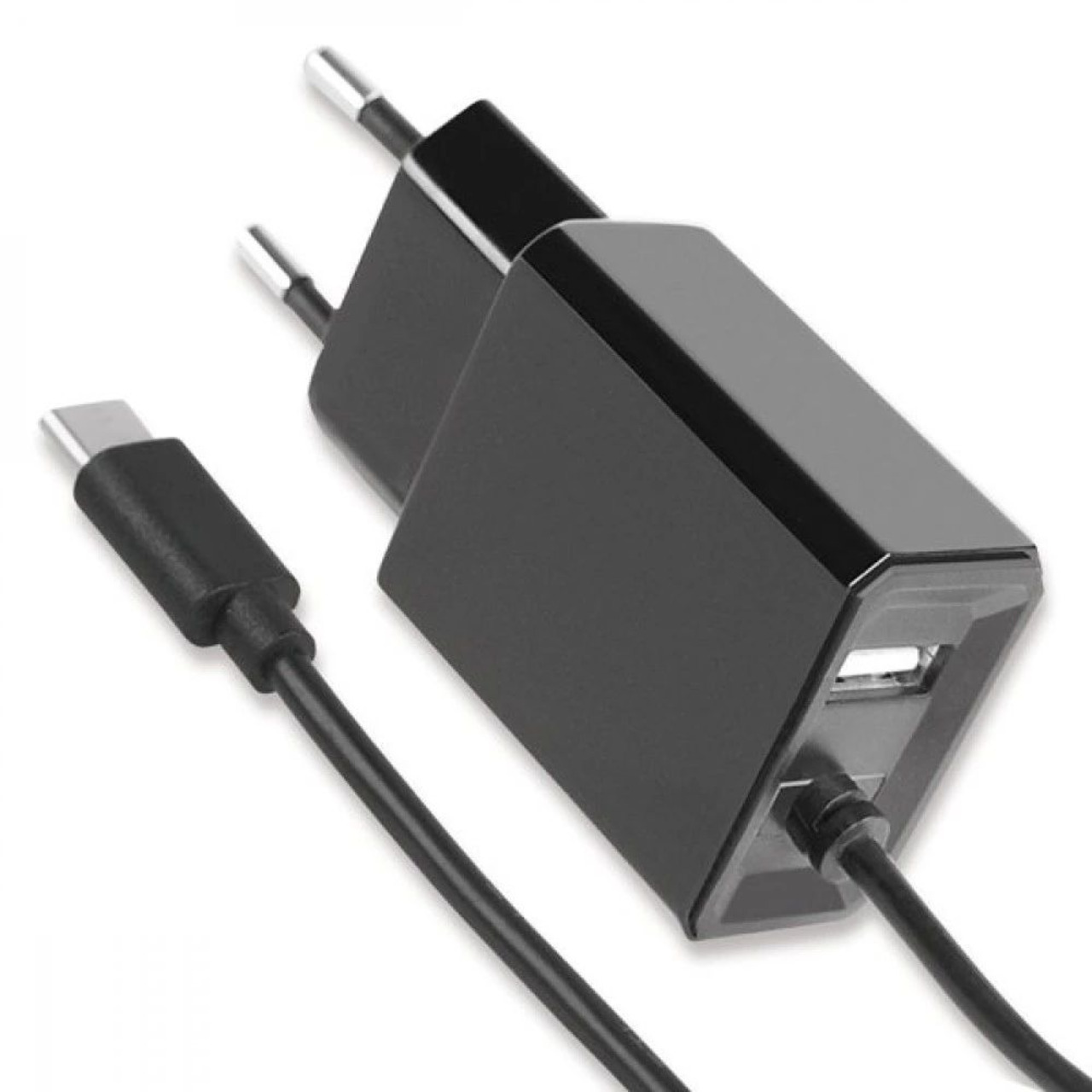 Fontastic USB-Typ-C Netzteil Diamond 17 W (5 V-3-4 A)- 1-2 m mit zustzlicher USB-A-Buchse