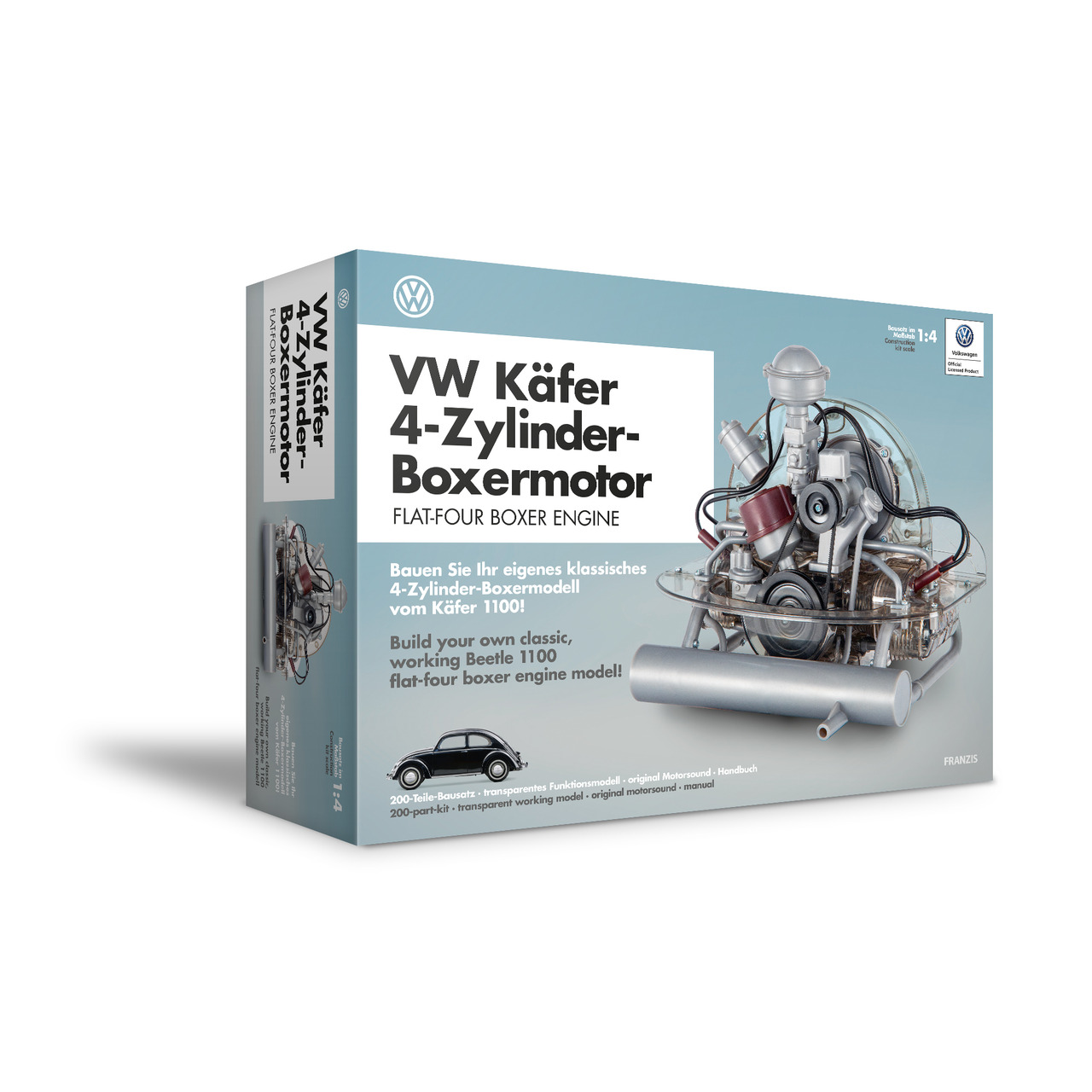 Franzis Bausatz VW Kfer 4-Zylinder Boxermotor- Massstab 1:4