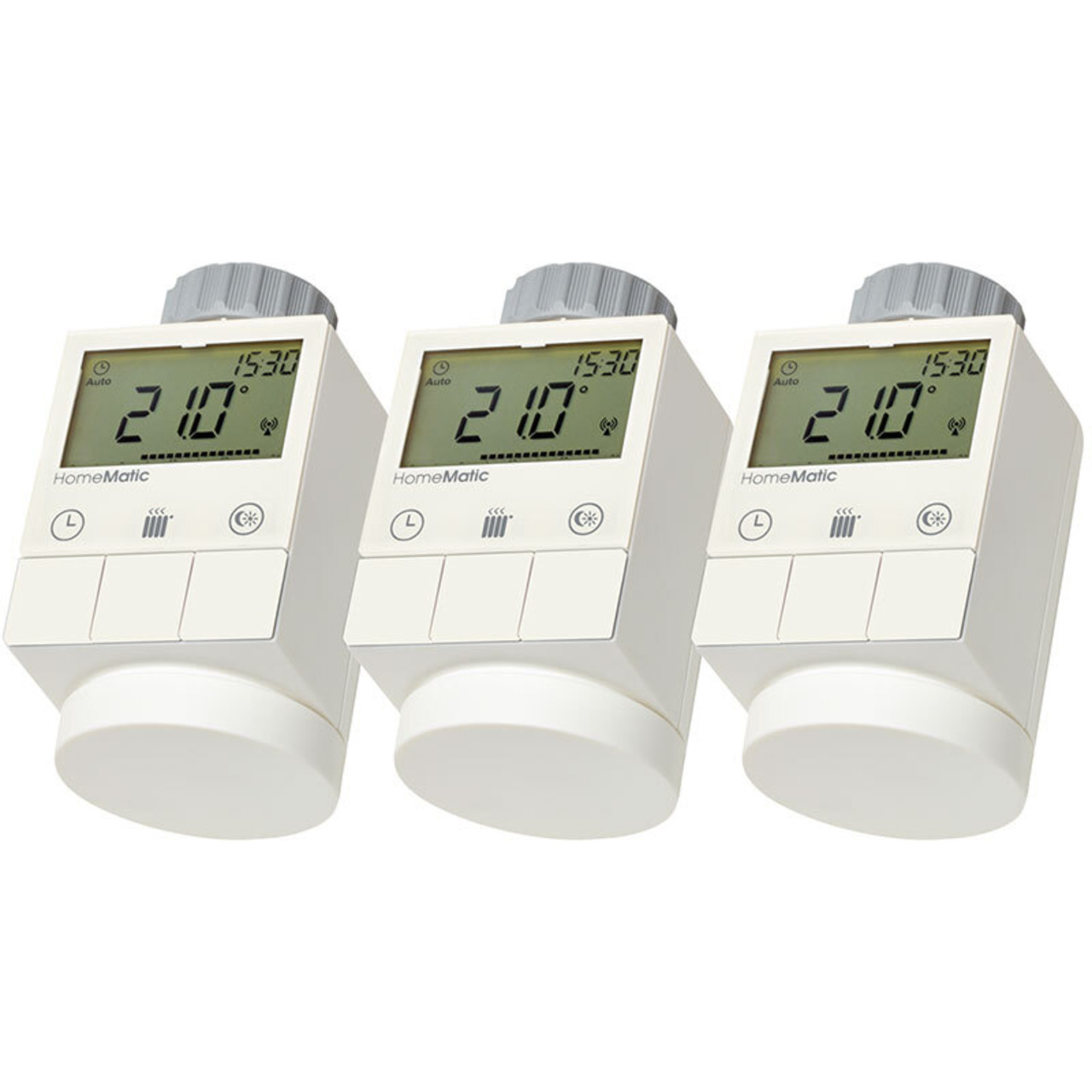 Homematic 3er-Set Funk-Heizkrperthermostat HM-CC-RT-DN fr Smart Home - Hausautomation