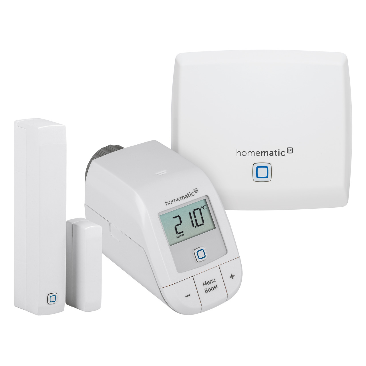 Homematic IP Set Heizen - Access Point- Heizkrperthermostat und Fenster- und Trkontakt