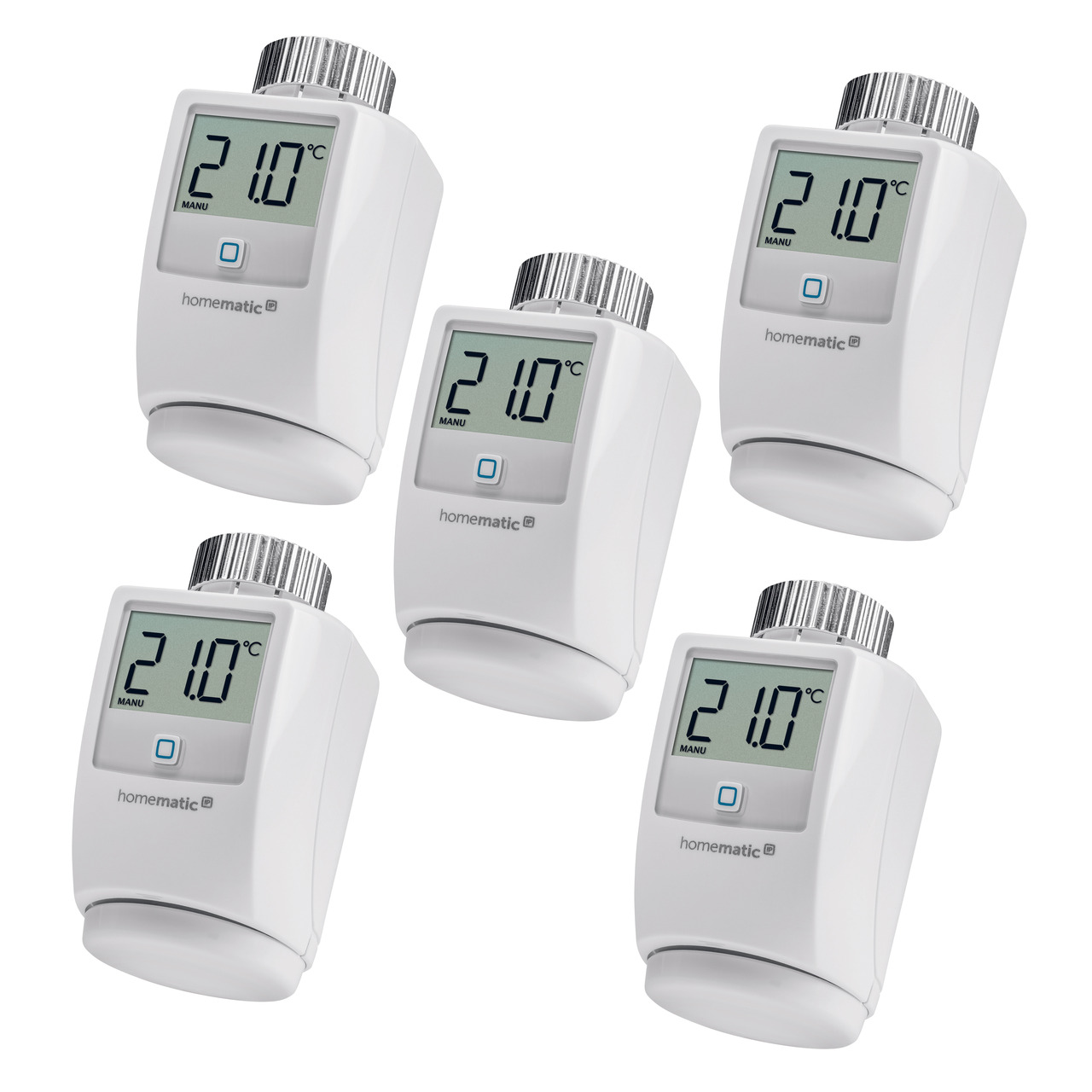 Homematic IP Smart Home 5er-Set Heizkrperthermostat HmIP-eTRV-2 unter Hausautomation