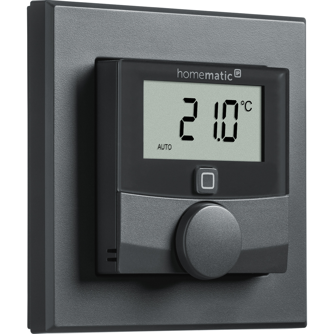 Homematic IP Smart Home Wandthermostat HmIP-WTH-A mit Luftfeuchtigkeitssensor- anthrazit unter Hausautomation