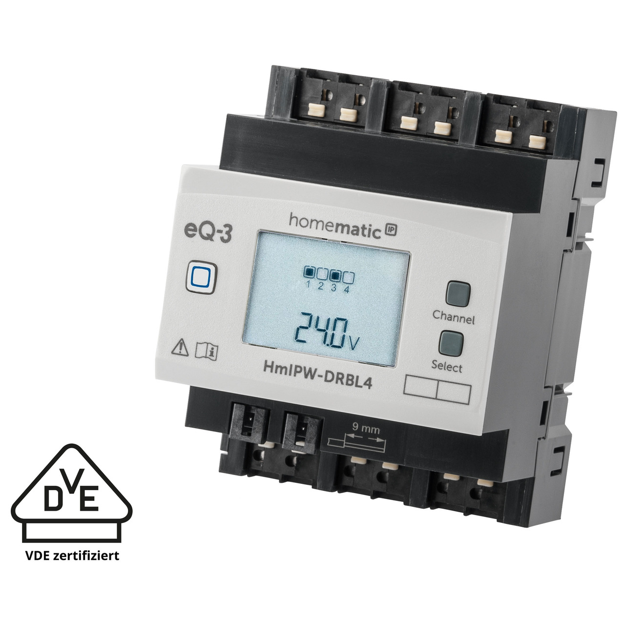 Homematic IP Wired Smart Home 4-fach-Jalousie-Rollladenaktor HmIPW-DRBL4- VDE zertifiziert unter Hausautomation