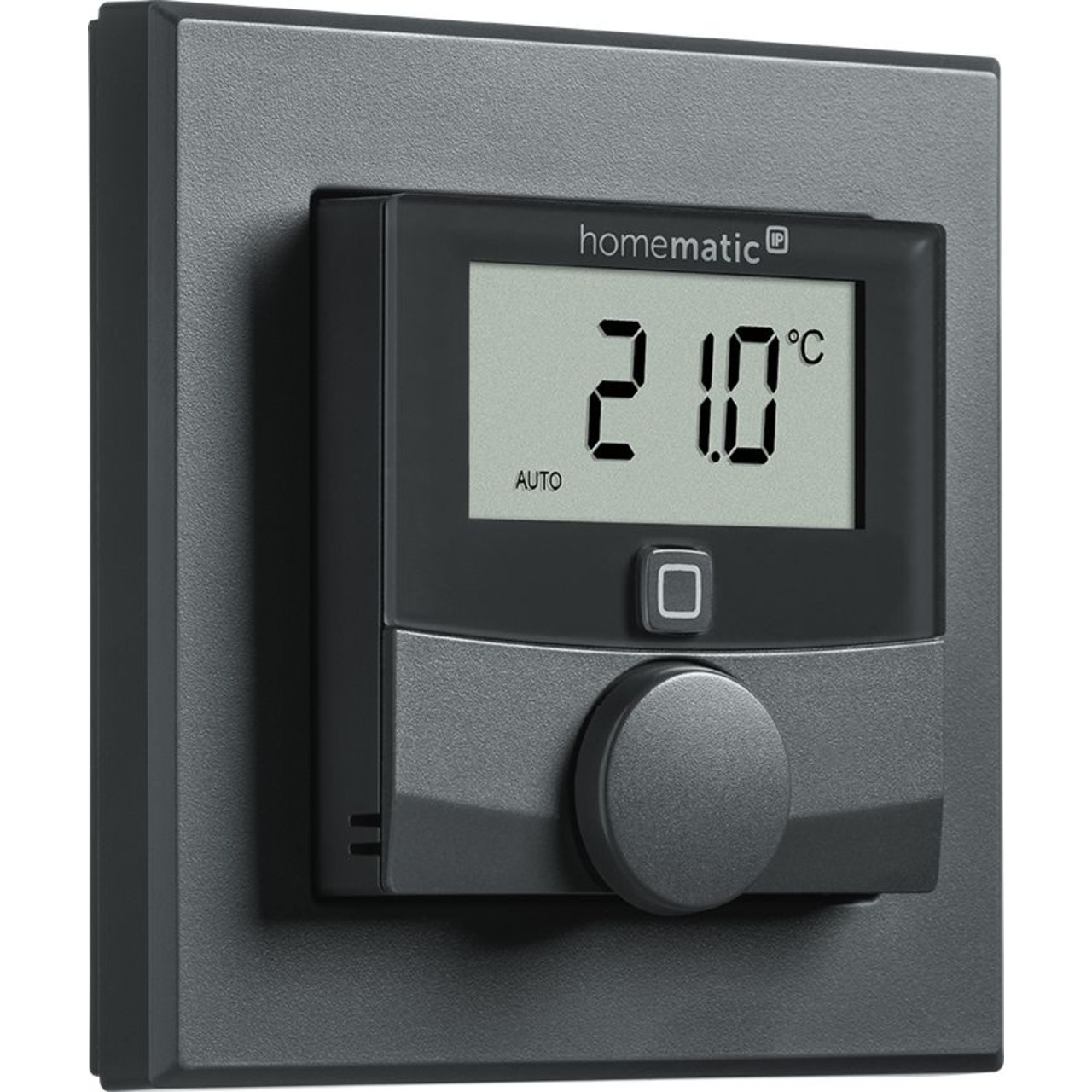 Homematic IP Wired Smart Home Wandthermostat mit Luftfeuchtigkeitssensor HmIPW-WTH-A- anthrazit unter Hausautomation