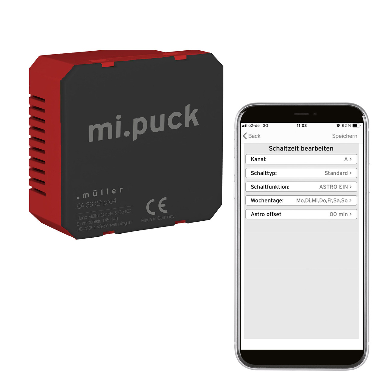 Hugo Mller digitale Wochenuhr EA 36-22 pro4- Rollladensteuerung oder Zeitschaltuhr- Bluetooth