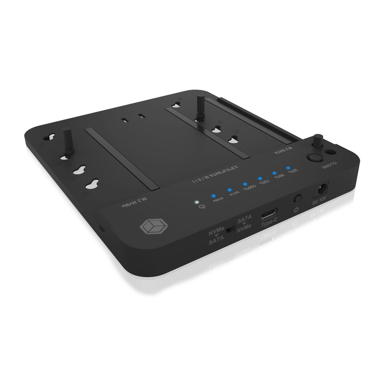 ICY BOX SSD-Docking-Klonstation IB-2915MSCL-C31- fr HDD-SSD-NVMe- Plug-und-Play