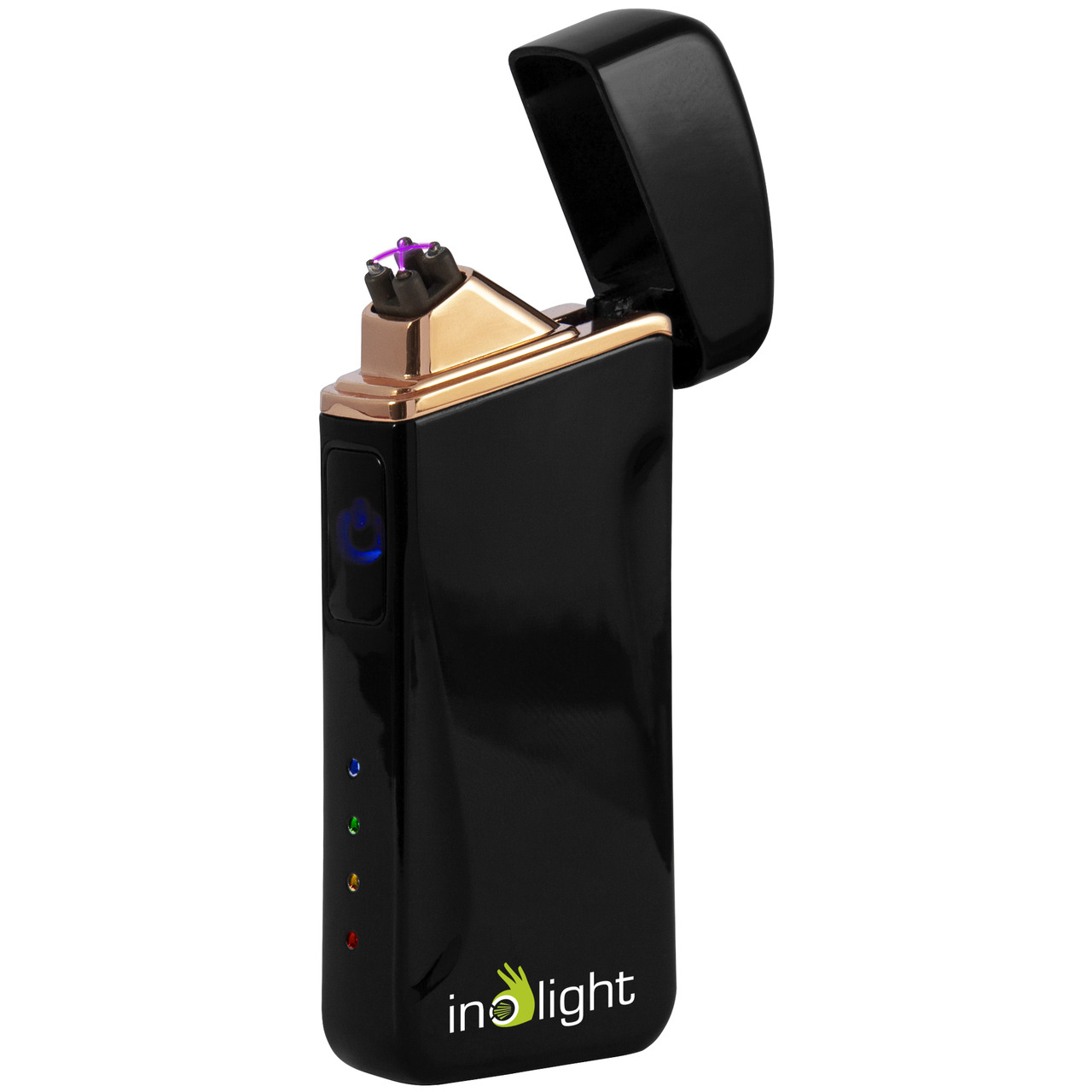 inolight Lichtbogen-Feuerzeug CL6- zndet mit Doppellichtbogen- Metallgehuse
