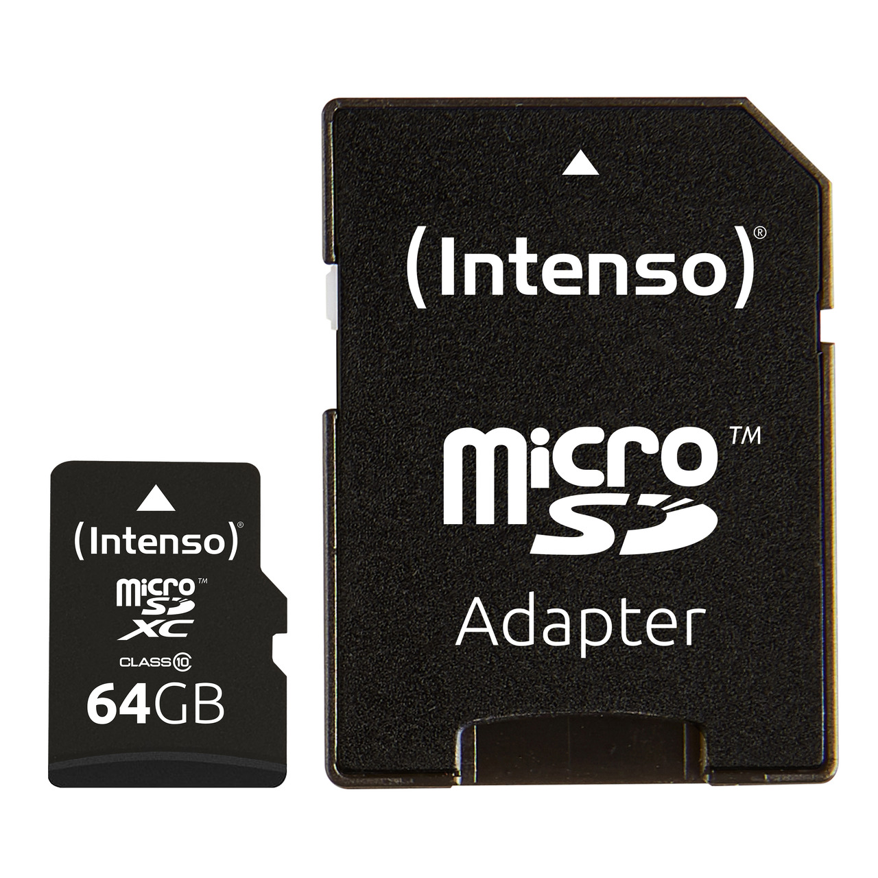 Intenso microSDXC-Karte- Class 10- mit SD-Adapter- 25 MB-s- 64 GB