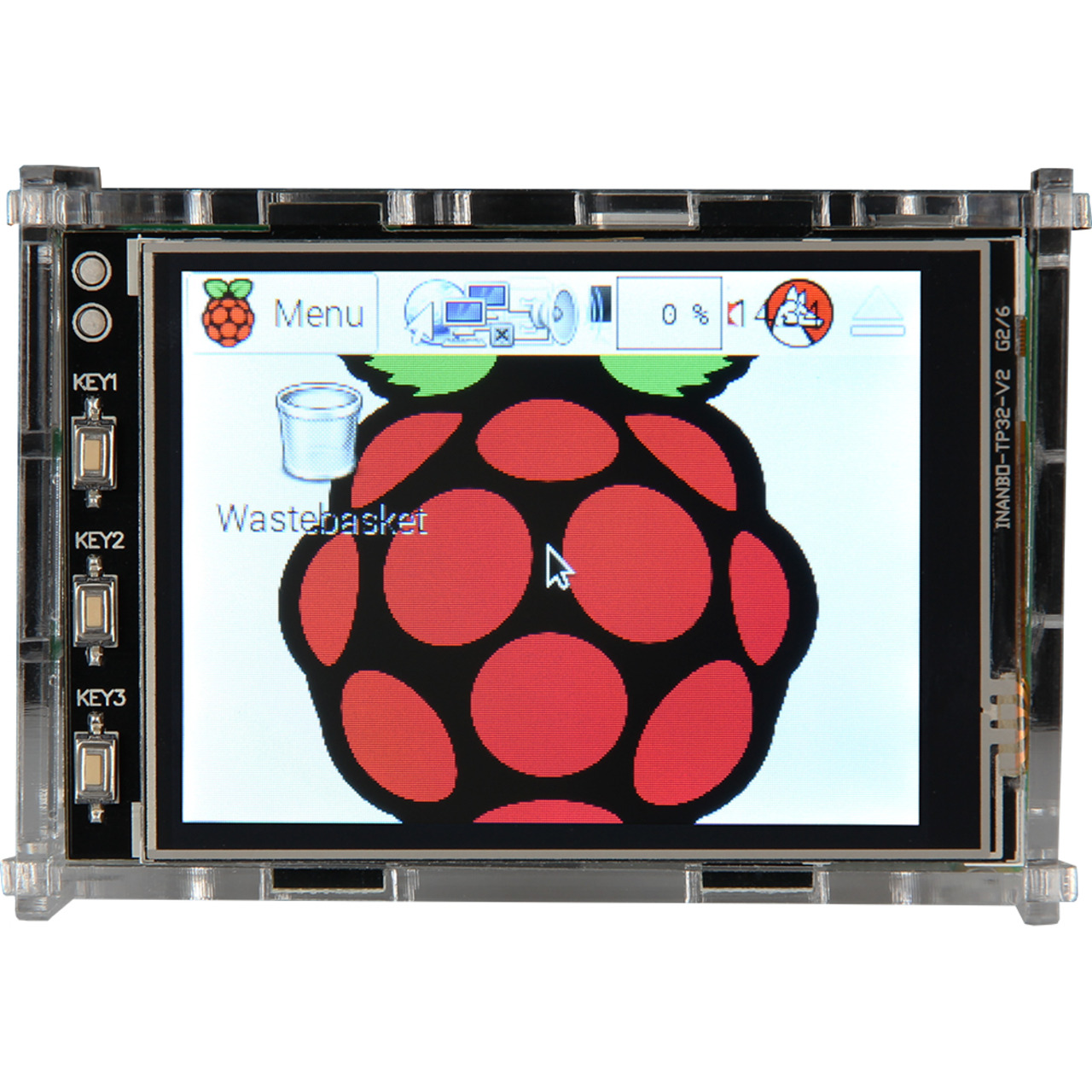Joy-IT Acryl Gehuse fr Raspberry Pi und das 8-128-cm-(3-2)-Display