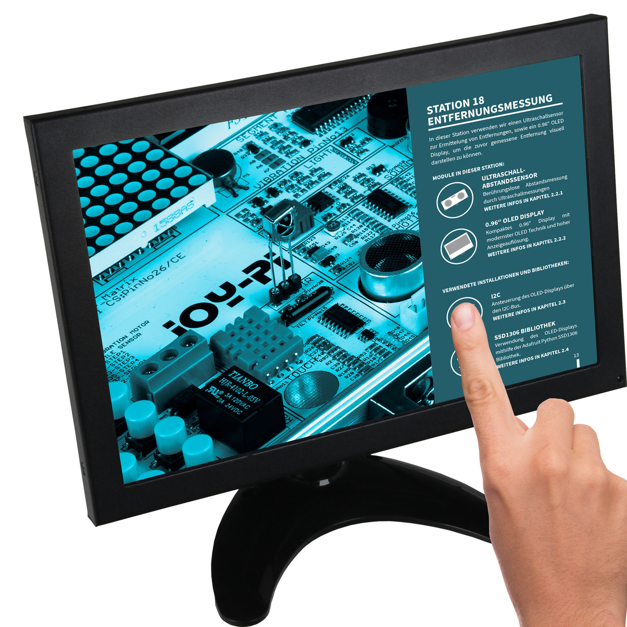 Joy-IT Touchscreen-Monitor RB-LCD-10-2- 10-1-IPS-Display- Metallgehuse- geeignet fr Raspberry Pi unter PC-Hardware