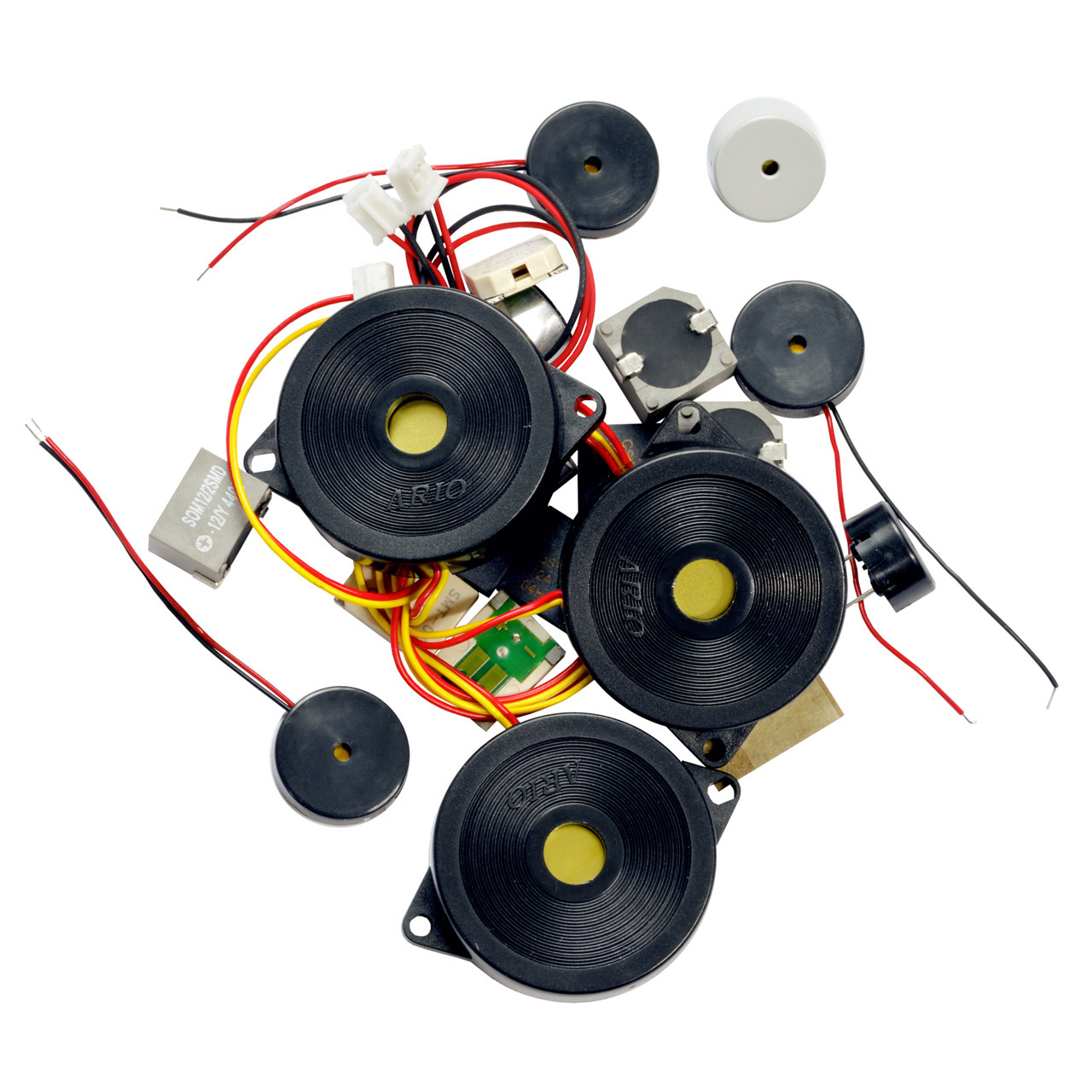 Kemo Piezo-Lautsprecher- und Mikrofone-Sortiment S105- Zufallssortiment- ca- 20 Stck unter Komponenten
