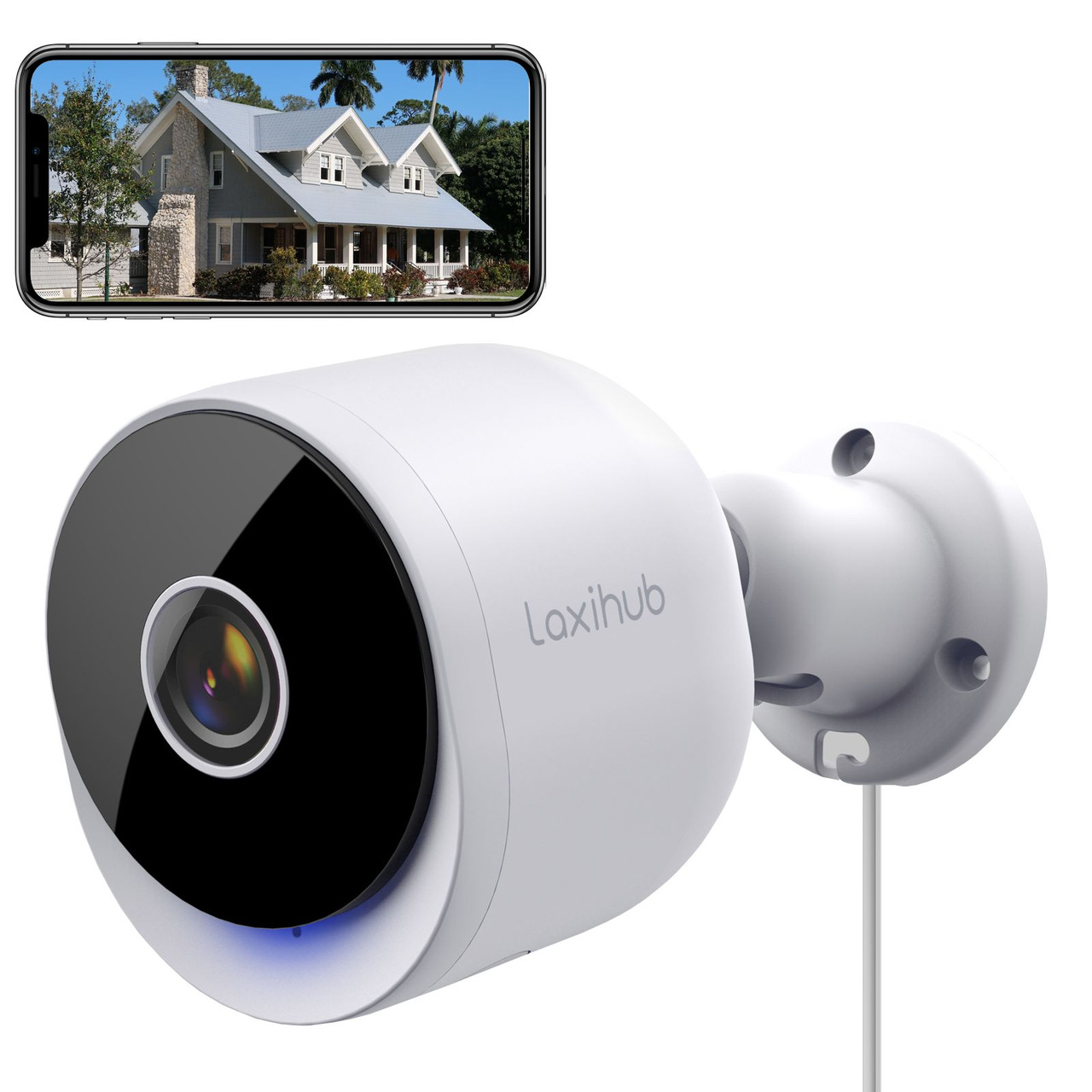 Laxihub by Arenti WLAN-berwachungskamera O2- 2K-Qualitt- App- Amazon Alexa- Google Assistant- IP65