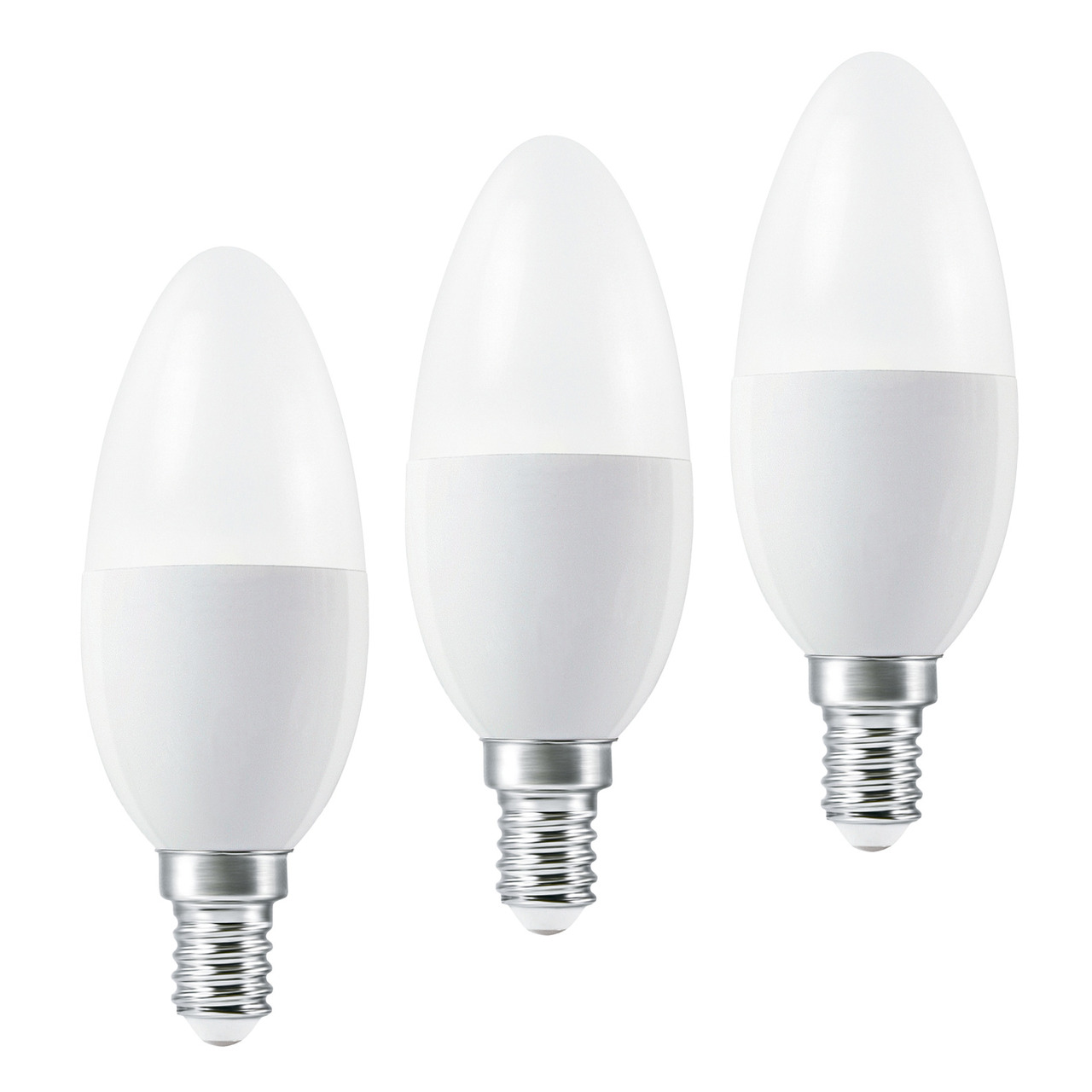 LEDVANCE 3er-Set SMART+ WiFi 4-9-W-LED-Lampe B40- E14- 470 lm- Tunable White- dimmbar- Alexa- App unter Beleuchtung