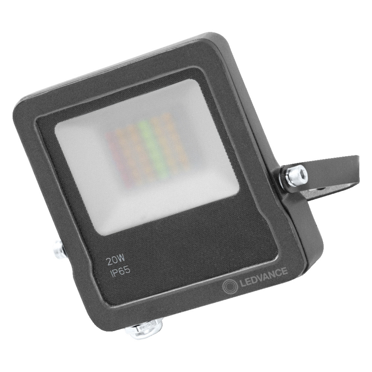 LEDVANCE SMART+ WiFi 20-W-LED-Flutlichtstrahler FLOOD- Aluminium- 1260 lm- warmweiss- RGB- App- IP65 unter Beleuchtung