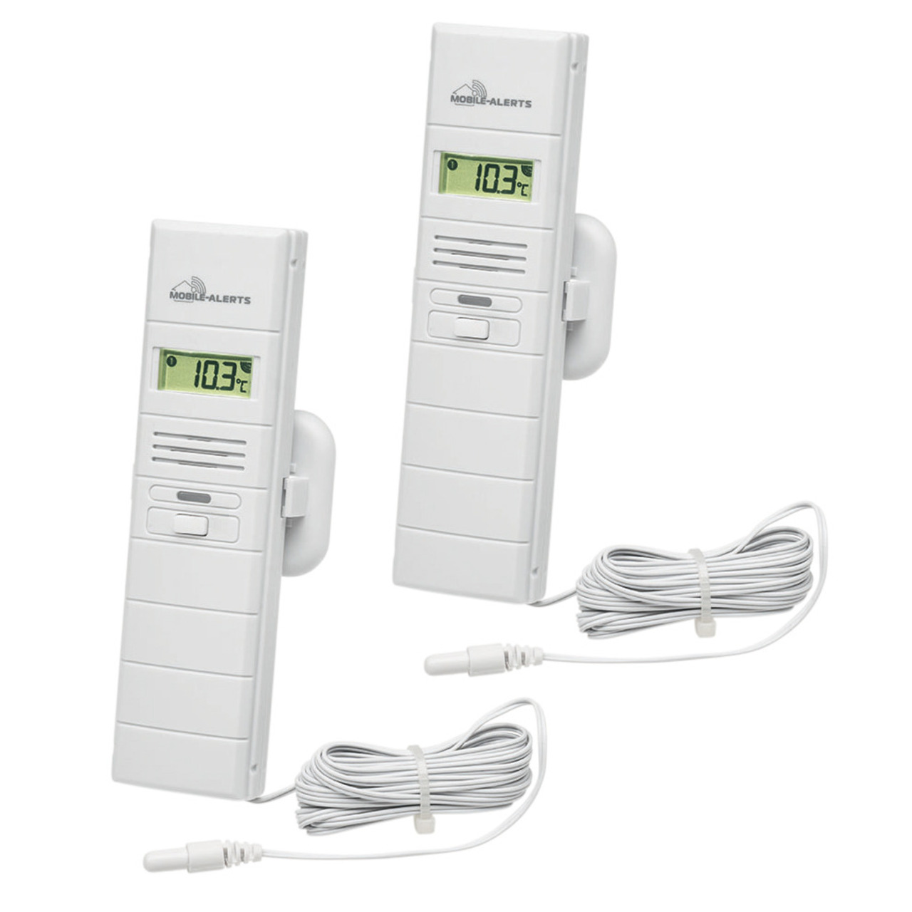 Mobile Alerts: Thermo-Hygrosensor MA10300 und zustzlichem Temperaturfhler- 2er-Spar-Set