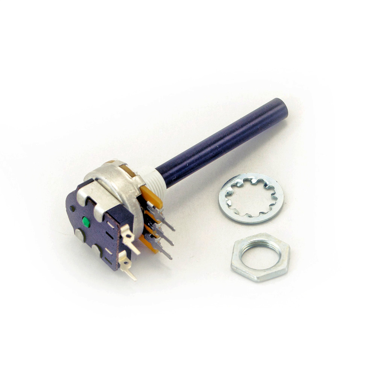OMEG Drehpotentiometer 7 mm stehend- linear 10 kOhm mit Schalter- PC20BU-PC1S 10 K A F1 unter Komponenten