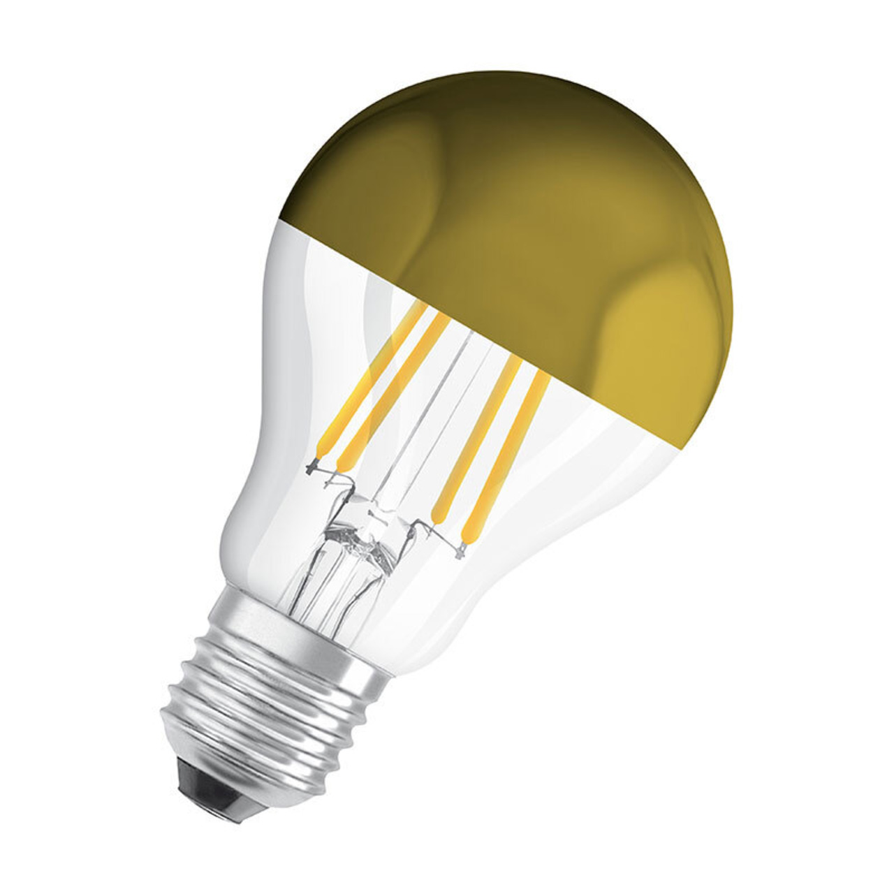 OSRAM LED Mirror Gold 4-W-Filament-LED-Lampe E27 mit Goldkuppe- 420 lm