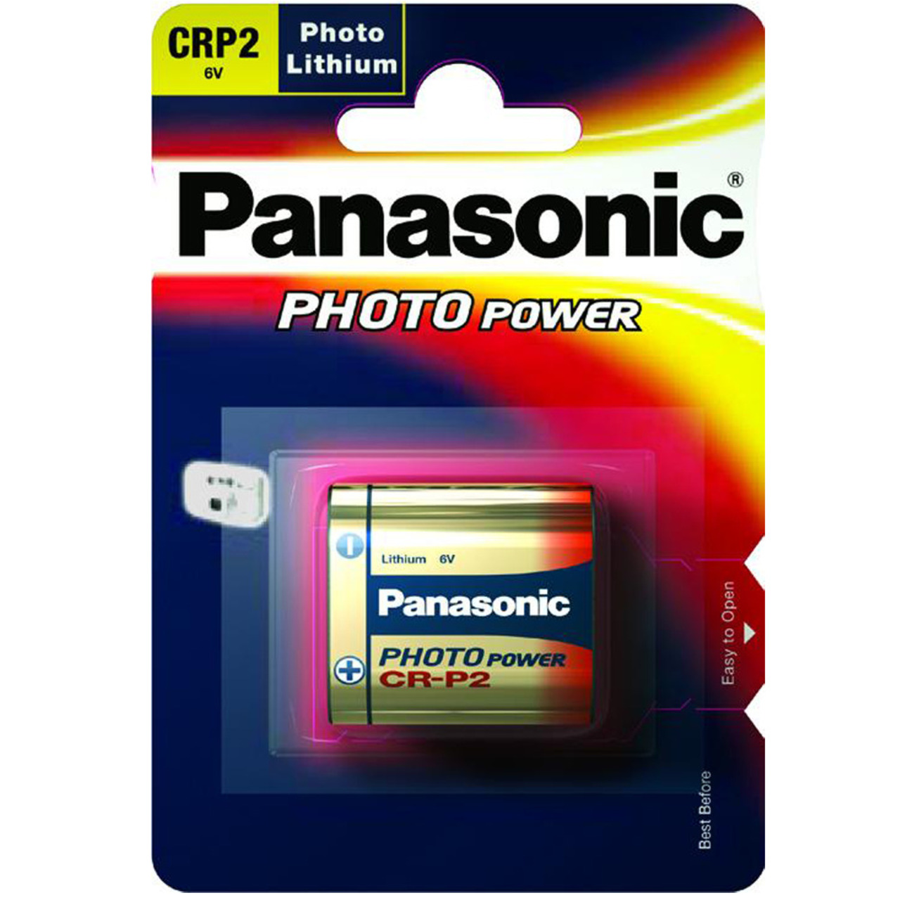 Panasonic Foto-Lithium-Batterie CR-P2 unter Stromversorgung