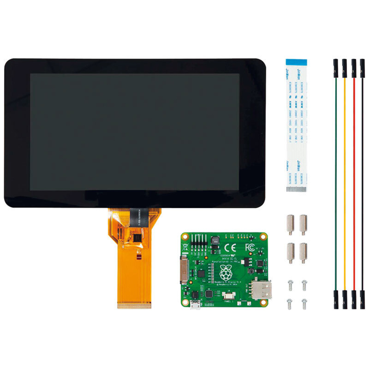 Raspberry Pi Touchscreen-Display 17-78 cm (7 Zoll) unter Baustze
