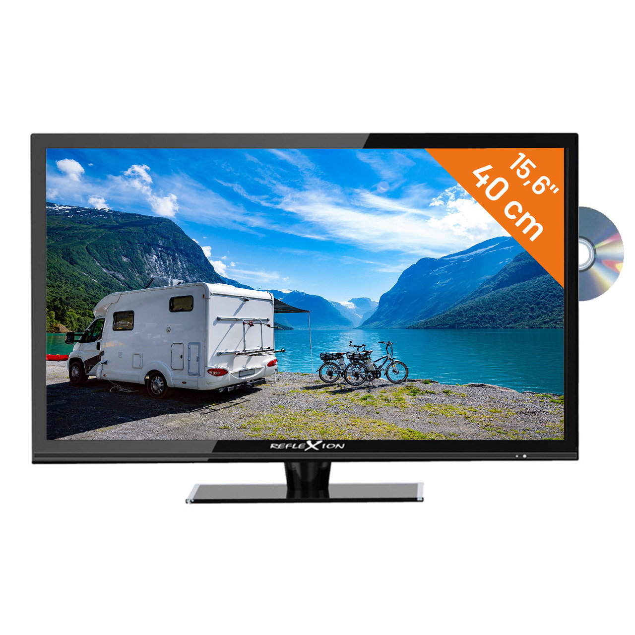 Reflexion 12-24-V-LED-TV LDDW160- 40 cm (15-6)- DVD-Player- DVB-S-S2-C-T-T2- Full-HD- Camping unter Multimedia