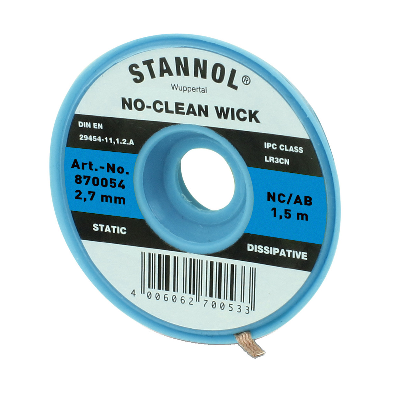 Stannol No-Clean Entltlitze- ESD-verpackt- 1-5 m lang- 2-7 mm breit