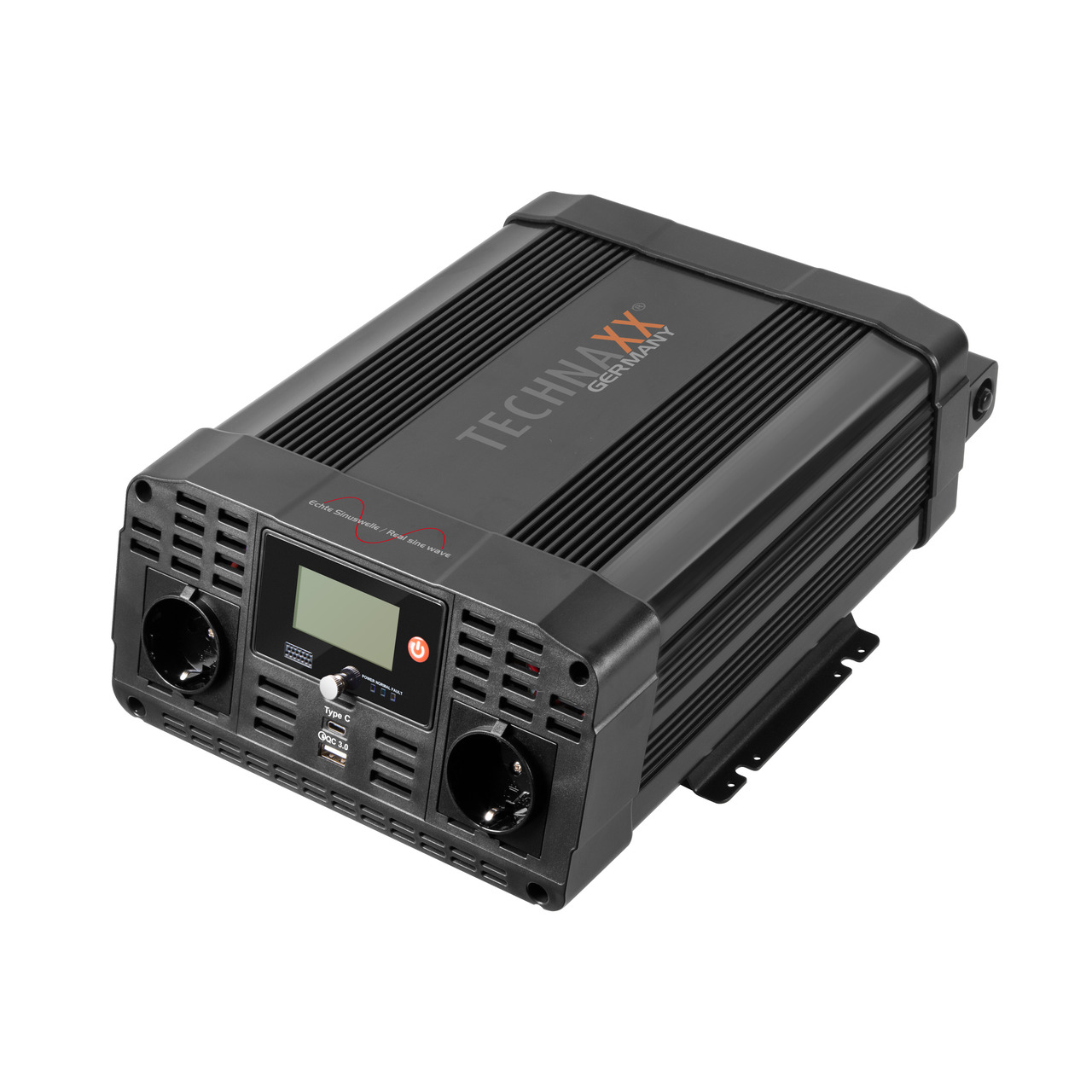 Technaxx Wechselrichter TE23 mit 3000 W fr 12-V-Batterien unter Stromversorgung