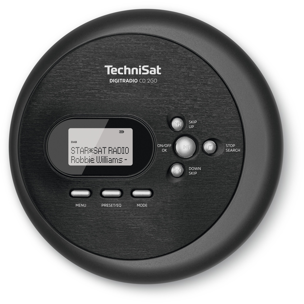 TechniSat Portabler CD-Player DIGITRADIO CD 2GO- mit DAB+ und UKW-Radio- inkl- Kopfhrer