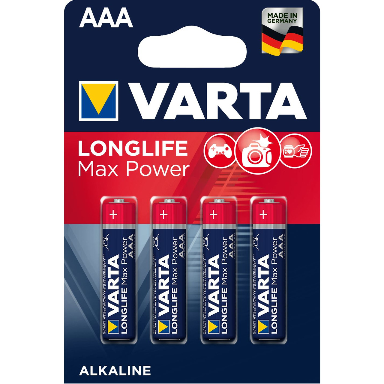 Varta Longlife Power Max- Alkaline Batterie Micro AAA- 4er-Pack unter Stromversorgung