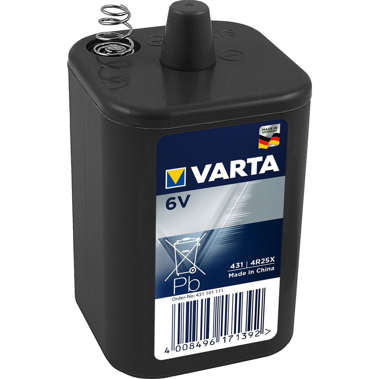 VARTA Professional Blockbatterie 431-4R25X- 6 V unter Stromversorgung